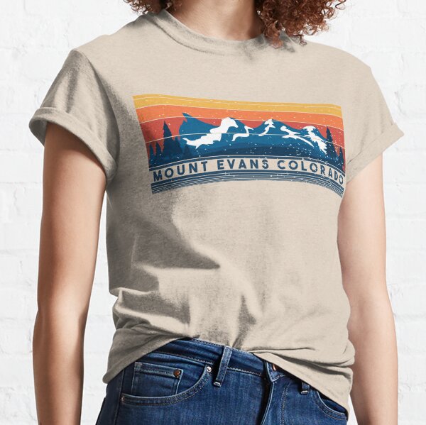 Vintage poster – Colorado Rocky Mountains Retro T-Shirt-CL – Colamaga