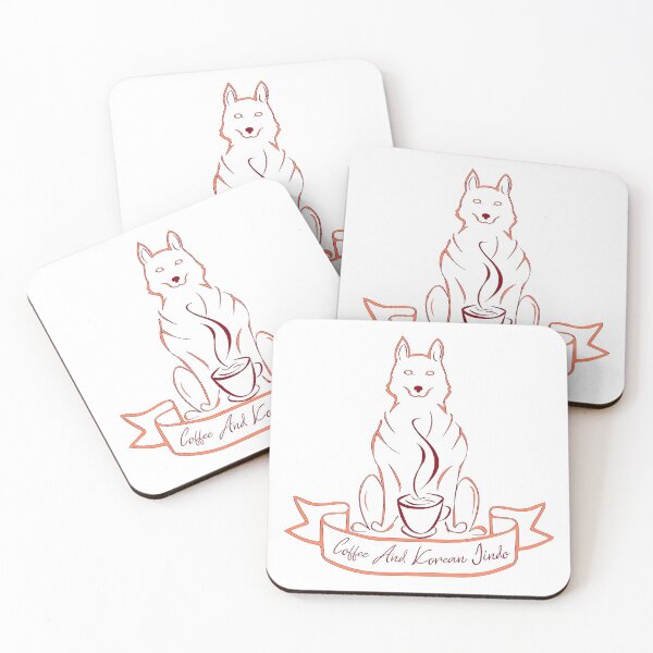 Item preview, Coffee And Korean Jindo - Best Cute designed and sold by Reyano.