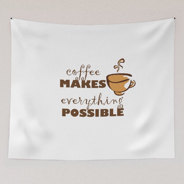 Item preview, coffee makes everything possible designed and sold by Anoirshop ⭐⭐⭐⭐⭐.