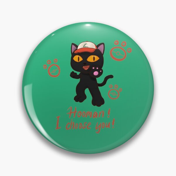 Item preview, Hooman! I choose you! - black cat designed and sold by gingerbreadc.