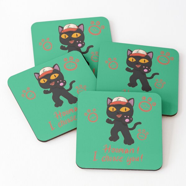 Item preview, Hooman! I choose you! - black cat designed and sold by gingerbreadc.