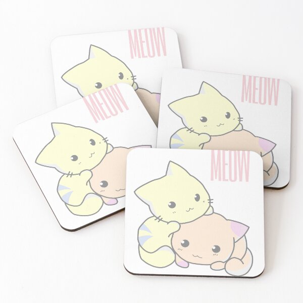 Item preview, White- MEOW cats designed and sold by Mgaudiosi.