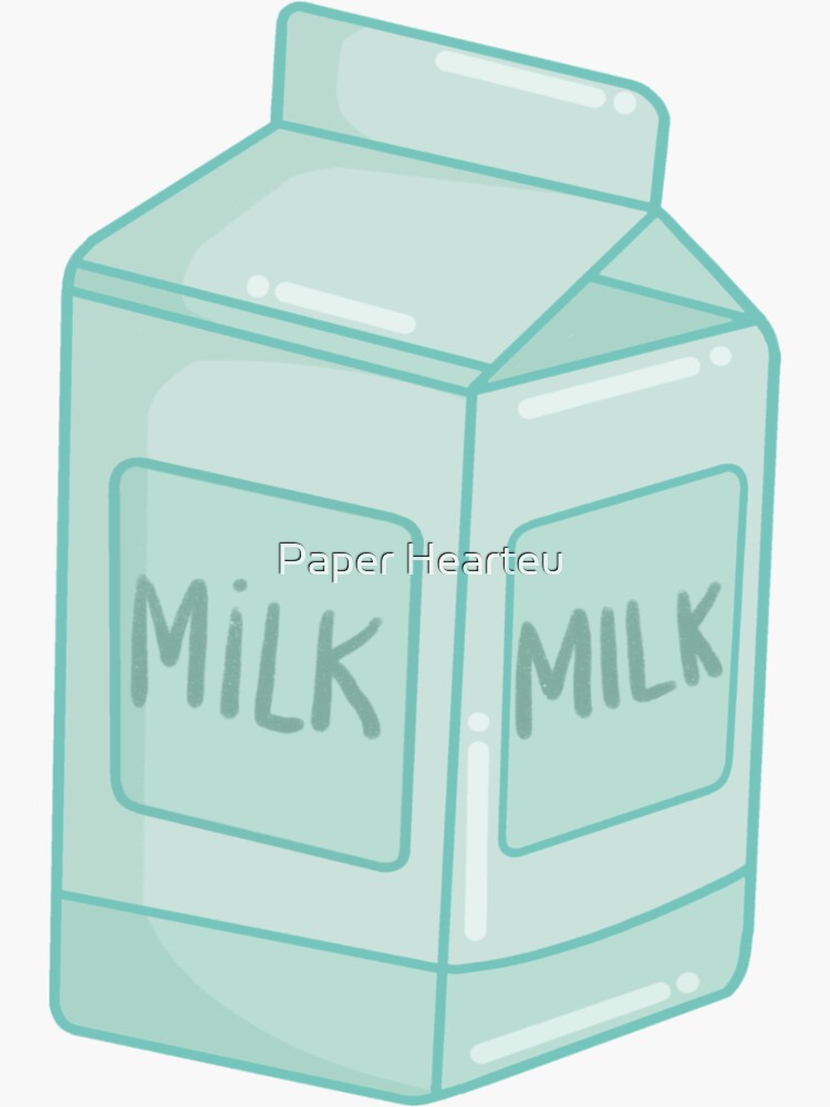 Milk Carton Sticker for Sale by artolxxvia