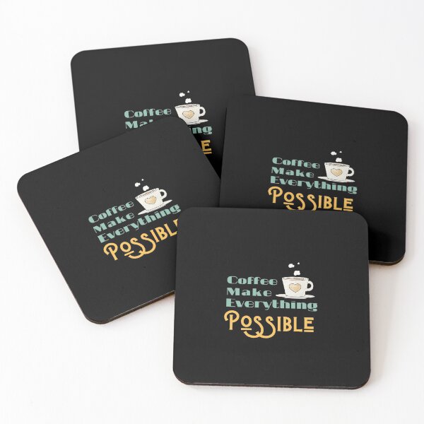 Item preview, Coffee makes everything possible - funny coffee quotes designed and sold by Calakan.