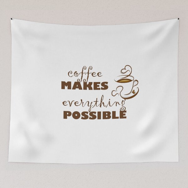 Item preview, coffee makes everything possible designed and sold by Anoirshop ⭐⭐⭐⭐⭐.