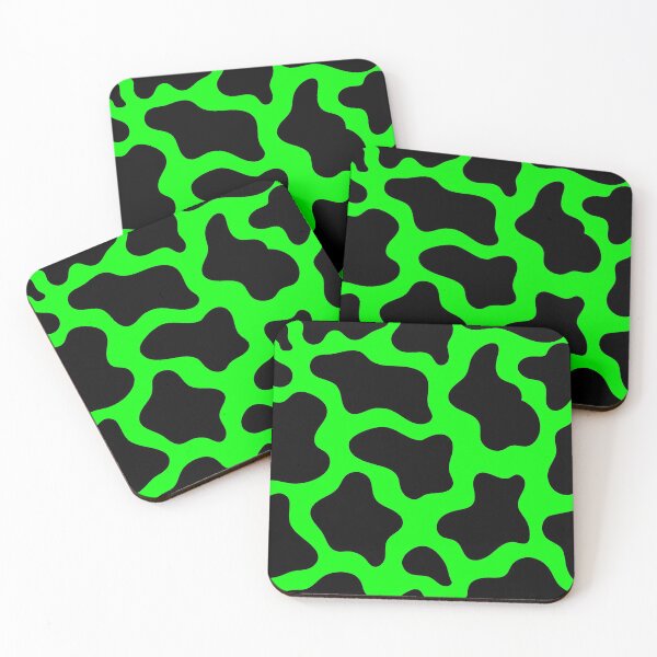 Item preview, halloween acid green cow print designed and sold by Gossip Rag.