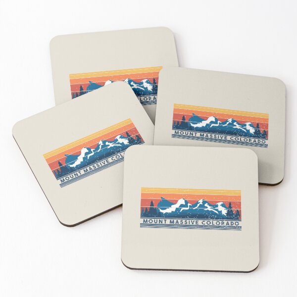 Item preview, Mount Massive Colorado Mountains Retro Vintage Sunset designed and sold by Dexter Freeman.