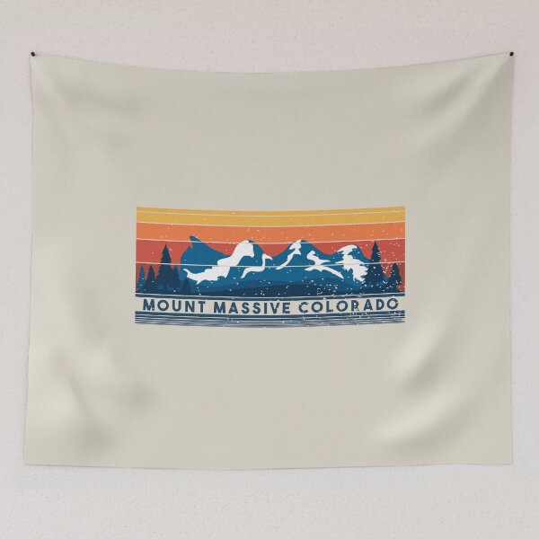 Item preview, Mount Massive Colorado Mountains Retro Vintage Sunset designed and sold by Dexter Freeman.