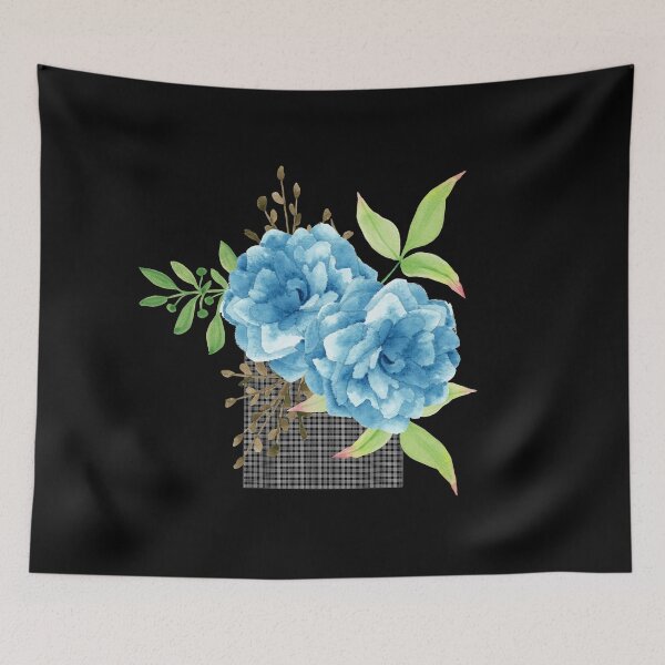 Item preview, Beautiful Blue Water Color Flower Boutique designed and sold by NewTrendings.