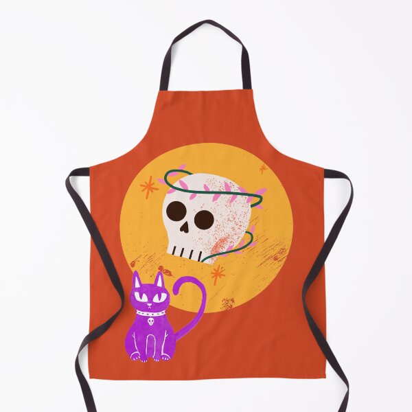 Item preview, Beautiful Day of the Dead cat and skull designed and sold by utopianpioneer.