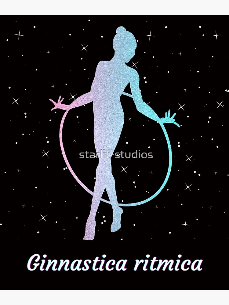 "Ginnastica Ritmica Pastel Hoop Sparkle in Italian / Italiano