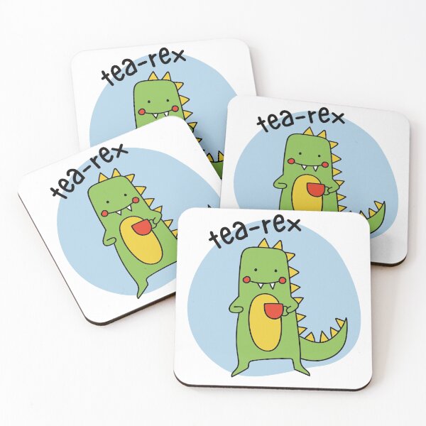 Item preview, Tea rex - Animal pun designed and sold by The Agreeable Raven.