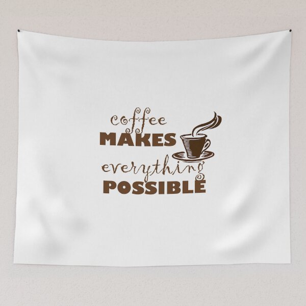 Item preview, coffee makes everything possible designed and sold by Anoirshop ⭐⭐⭐⭐⭐.