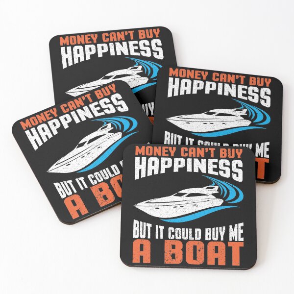 Item preview, Money Cant Buy Happiness, Funny Boat Apparel designed and sold by Zuepfelmuetzen.