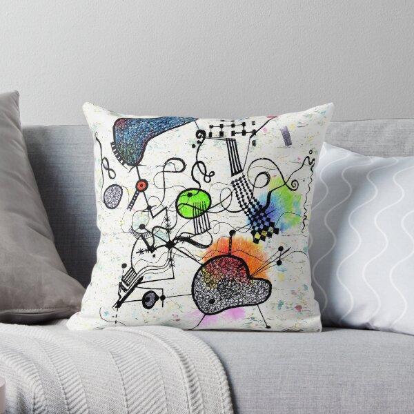 A work not by a deceased Spanish artist Throw Pillow