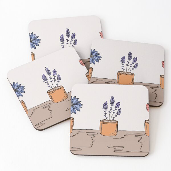 Item preview, floral terracotta pots :) designed and sold by ryski3.