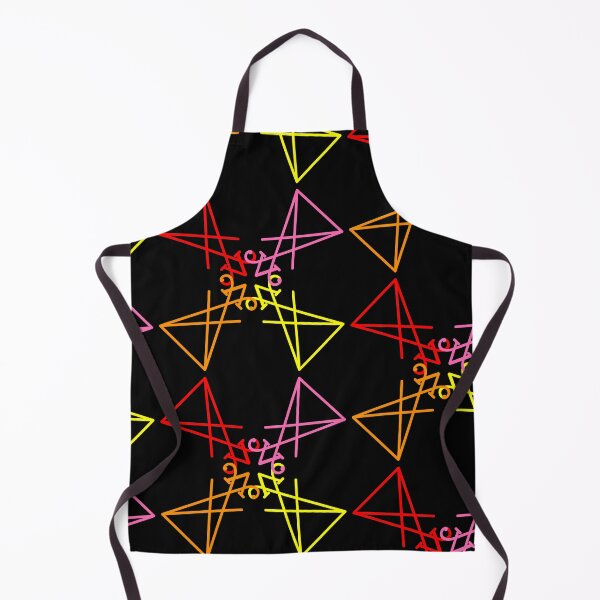 Item preview, Colorful Lucifer Sigil Love Square Pattern designed and sold by AlasAHintStudio.