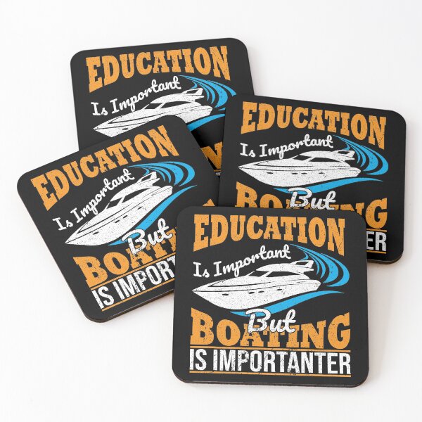 Item preview, Education Is Important But .. Funny Boating designed and sold by Zuepfelmuetzen.