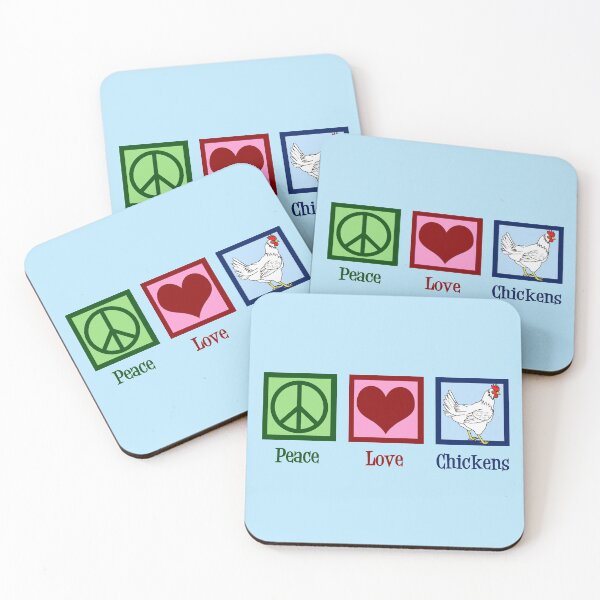 Item preview, Peace Love Chickens designed and sold by Epic Love Designs.