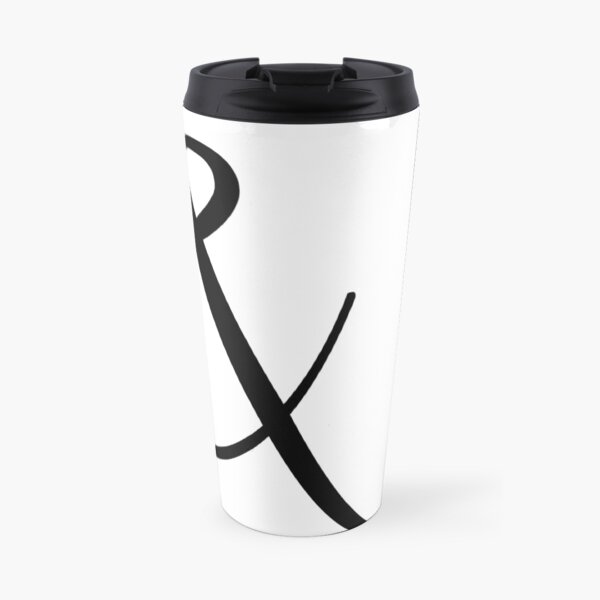 Fancy Ampersand - 1 (Black) Travel Mug