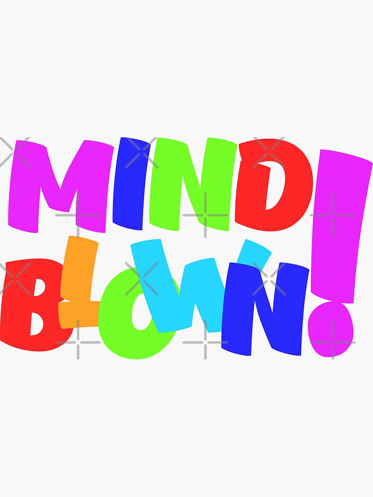 Thumbnail 3 of 3, Sticker, Mind blown designed and sold by reIntegration.