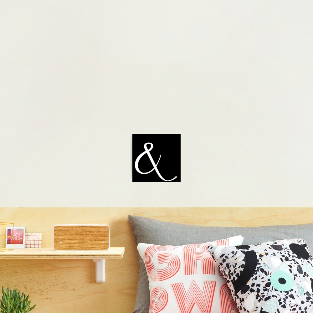 Fancy Ampersand - 2 (White) Photographic Print for Sale by trishajennreads