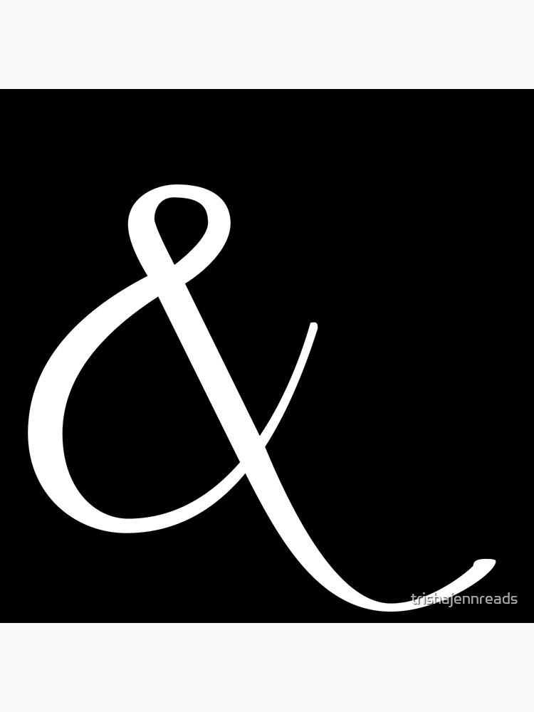 Fancy Ampersand - 2 (White) Photographic Print for Sale by trishajennreads