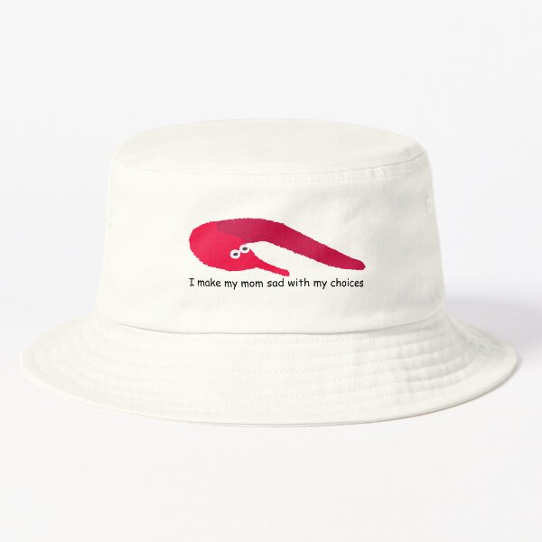 Sad Mom Worm On A String Bucket Hat