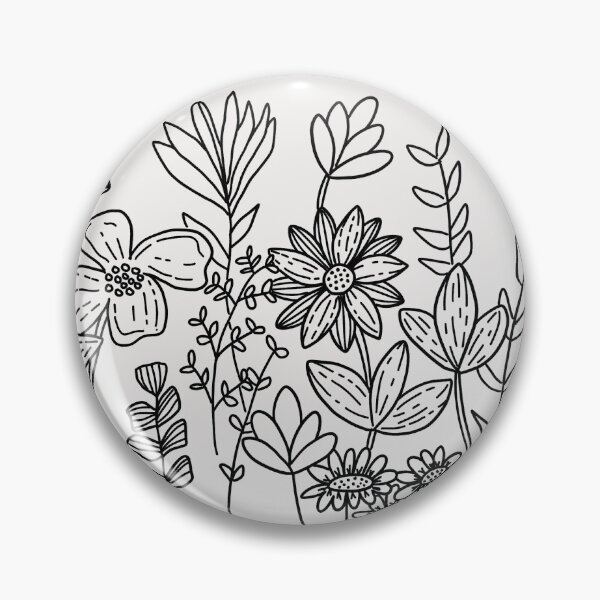 Item preview, field of flowers - monochrome designed and sold by ryski3.