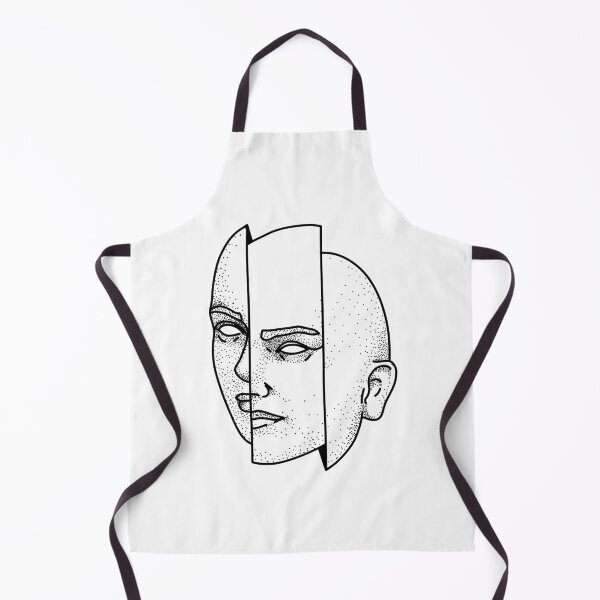 Item preview, Abstract Shaven-headed Face designed and sold by VADIMproducts.
