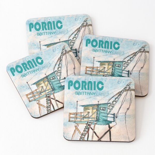 Item preview, Pornic Travel Poster designed and sold by Janeclarbour.