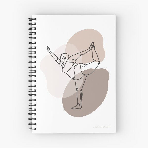 Item preview, Curvy woman yoga line art (Dancer pose) designed and sold by HalfmoonCreativ.