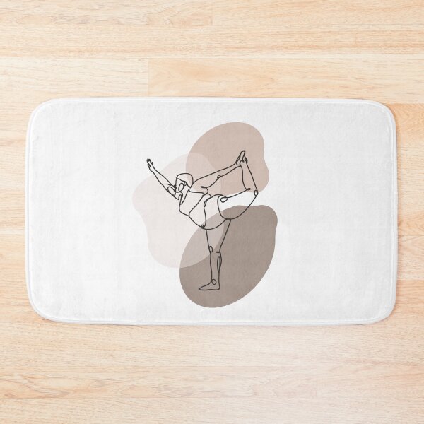 Item preview, Curvy woman yoga line art (Dancer pose) designed and sold by HalfmoonCreativ.