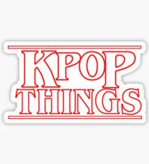 Pegatina "COSAS DE KPOP" - Logotipo inspirado de las cosas más extrañas