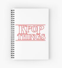 "KPOP THINGS" - Stranger Things Inspired Logo Spiral Notebook