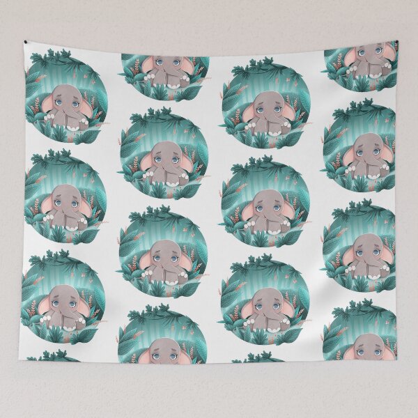 Item preview, 'Ele Boo' the cute Elephant | Baby Elephant | Elephant in the forest designed and sold by Illustratorpooh.