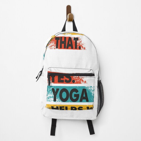 Item preview, Yes Yoga Helps With That- Yoga Teacher Trainer-Yoga Coaching-Vintage Design-Amazing Gift For Yoga Woman Lover designed and sold by Rassitni.