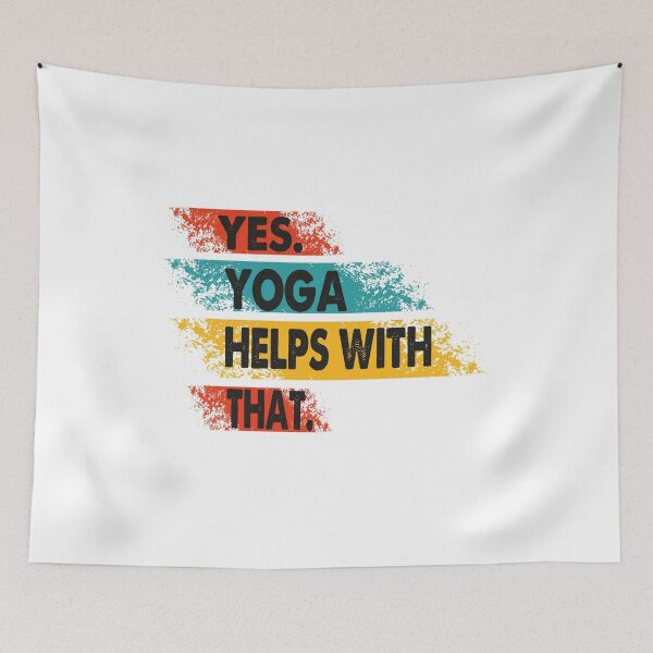 Item preview, Yes Yoga  Helps With That- Yoga Teacher Trainer-Yoga Coaching-Vintage Design-Amazing Gift For Yoga Woman Lover designed and sold by Rassitni.