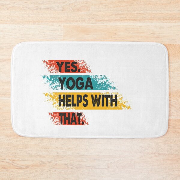 Item preview, Yes Yoga  Helps With That- Yoga Teacher Trainer-Yoga Coaching-Vintage Design-Amazing Gift For Yoga Woman Lover designed and sold by Rassitni.