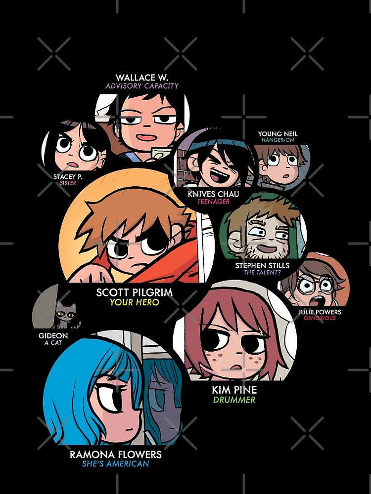 Scott Pilgrim characters by JessicaComplex