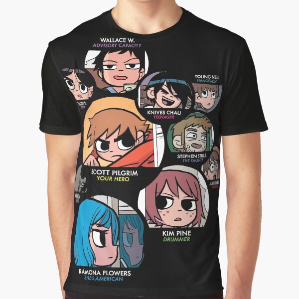 Scott Pilgrim characters Graphic T-Shirt