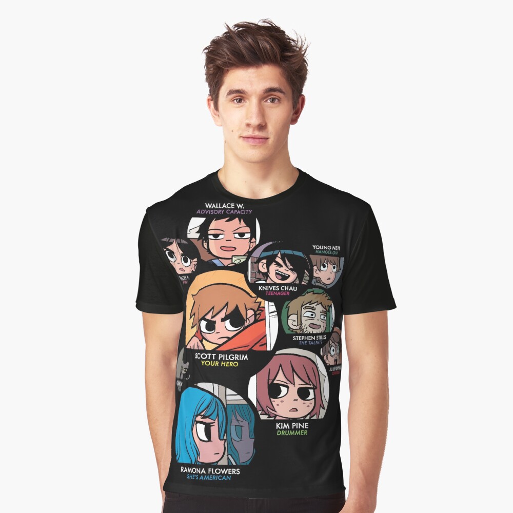 Scott Pilgrim characters Graphic T-Shirt