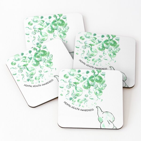 Item preview, Elephant Blows Up Green Balloons designed and sold by kiemtienquade20.