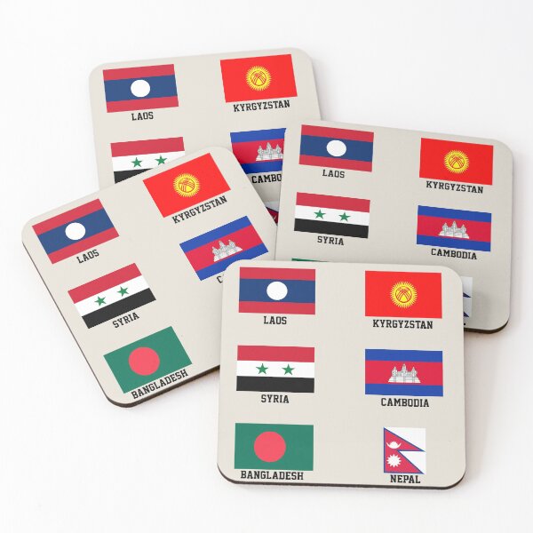 Item preview, Country Flags Sticker Pack 13 -  designed and sold by FladsynnDesigns.