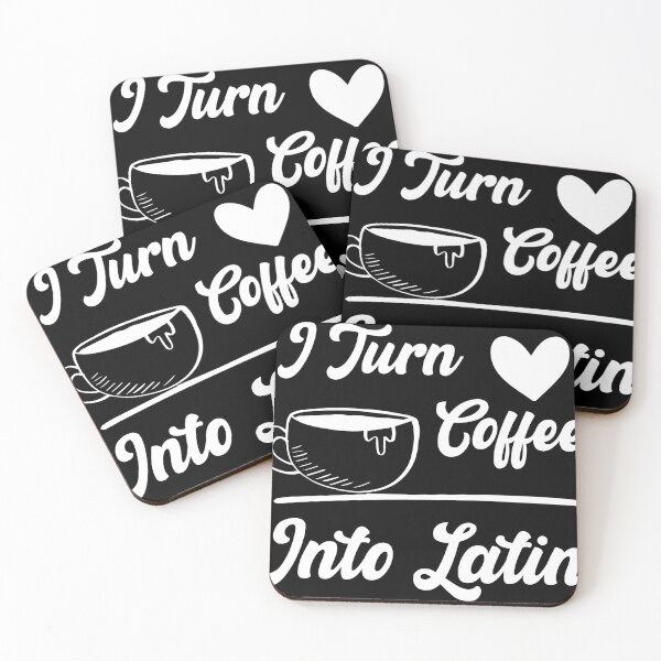 Item preview, L Turn Coffee Into Latin - Powerd By Coffee designed and sold by medbdj.