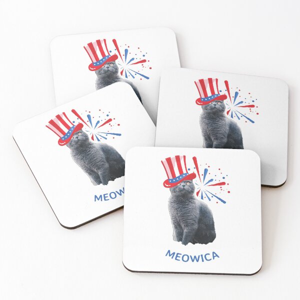 Item preview, Meowica Independence Day 4th of July designed and sold by Winter--Flowers.
