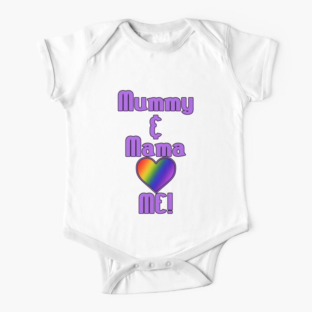 Mummy & Mama Love Me | Lesbian Parenting Baby One-Piece