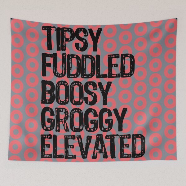 Item preview, Phish Tipsy Fuddled Boosy Groggy Elevated Fishman Donut designed and sold by Birch Trail Boutique.