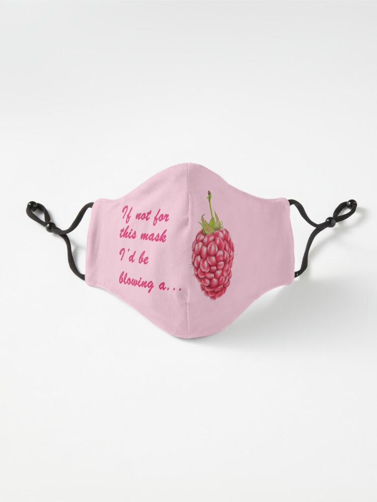 Alternate view of If not for this mask Id be blowing a raspberry Mask