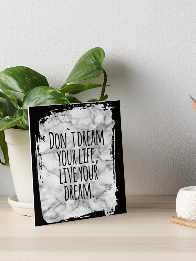 Carpe Diem Print Motivational Wall Art Life Quote 